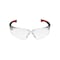 Radians Obliterator, Safety Glasses, Anti-Scratch, Clear Lens, Red/Black Frame, Frameless, 1 PR OBL1-10 - alternate 2